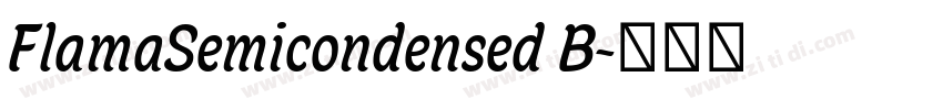 FlamaSemicondensed B字体转换